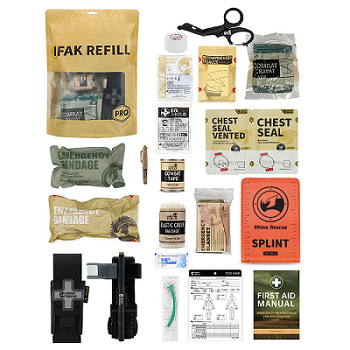 IFAK-påse med ett fack med självstående design