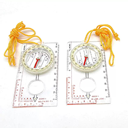 Transparent basplatta kompass